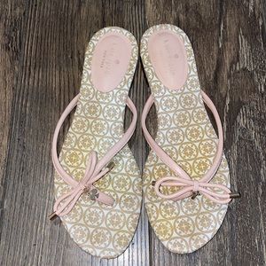 Kate‎ Spade Mystic Bow Charm Nude Blush Pink Sandals 9.5